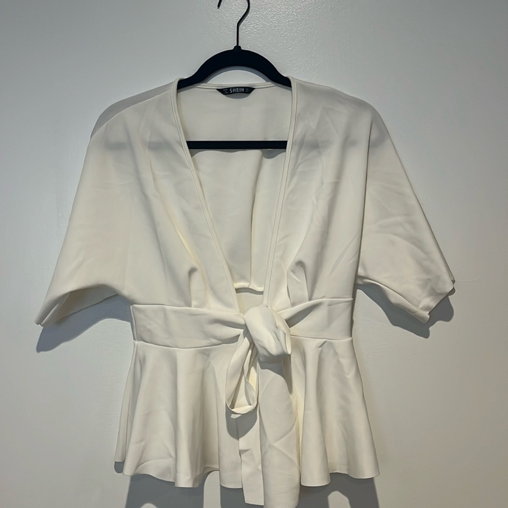 SHEIN white blouse size S
